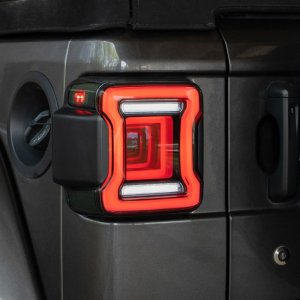 Jeep Wrangler Tail Lights - Rear - FORM Lighting - LED Sequential - Smoked - `18-`23